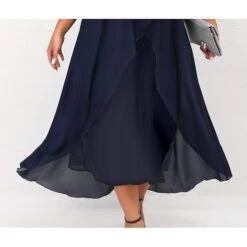 Women‘s Plus Size Curve Work Dress Holiday Dress Swing Dress Classic Holiday Date Vacation Midi Dress Ruched Mesh V Neck Half Sleeve Solid Color Plain Regular Fit Wine Dark Blue Fall Winter -Casual Print Dress Sales hanbaw1661236684487