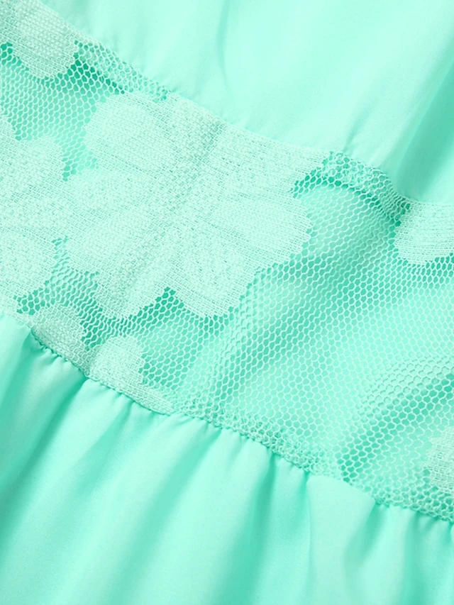 Women's Casual Dress Lace Dress Mini Dress Black Green Light Blue Half Sleeve Pure Color Lace Summer Spring Crew Neck Stylish Vacation Loose Fit 2023 S M L XL XXL 3XL 4XL 5XL 10 Women's Casual Dress Lace Dress Mini Dress Black Green Light Blue Half Sleeve Pure Color Lace Summer Spring Crew Neck Stylish Vacation Loose Fit 2023 S M L XL XXL 3XL 4XL 5XL - Image 10