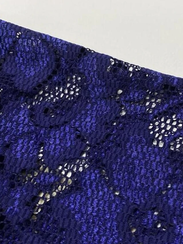 Women‘s Plus Size Curve Party Dress Floral V Neck Lace Half Sleeve Fall Spring Work Vintage Midi Dress Daily Vacation Dress Homecoming Dress Print 7 Women‘s Plus Size Curve Party Dress Floral V Neck Lace Half Sleeve Fall Spring Work Vintage Midi Dress Daily Vacation Dress Homecoming Dress Print - Image 7