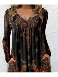 Casual Print Dress Sales -Casual Print Dress Sales hcxnyy1669087612941