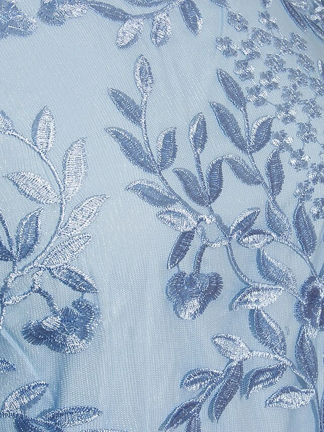 Women‘s Plus Size Curve Party Dress Lace Dress Cocktail Dress Midi Dress Pink Light Blue Half Sleeve Leaf Lace Summer Spring Fall Crew Neck Fashion Birthday Wedding Guest Vacation 2023 3 Women‘s Plus Size Curve Party Dress Lace Dress Cocktail Dress Midi Dress Pink Light Blue Half Sleeve Leaf Lace Summer Spring Fall Crew Neck Fashion Birthday Wedding Guest Vacation 2023 - Image 3