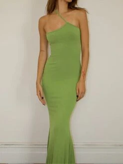Women's Bodycon Semi Formal Dress Plain Dress Long Dress Maxi Dress Backless Party Holiday Date Fashion Sexy One Shoulder Sleeveless 2023 Regular Fit Black Green Color S M L Size 22 Women's Bodycon Semi Formal Dress Plain Dress Long Dress Maxi Dress Backless Party Holiday Date Fashion Sexy One Shoulder Sleeveless 2023 Regular Fit Black Green Color S M L Size -Casual Print Dress Sales hjfmzx1694415024129