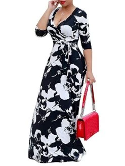 Women‘s Plus Size Curve Holiday Dress Floral V Neck Print Half Sleeve Fall Spring Casual Maxi Long Dress Casual Vacation Dress 10 Women‘s Plus Size Curve Holiday Dress Floral V Neck Print Half Sleeve Fall Spring Casual Maxi Long Dress Casual Vacation Dress -Casual Print Dress Sales hmbwne1624869217488