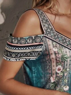 Women's Casual Dress Ethnic Dress Summer Dress Floral Tribal Cut Out Print V Neck Mini Dress Active Fashion Outdoor Daily Short Sleeve Regular Fit Red Blue Green Summer Spring S M L XL XXL -Casual Print Dress Sales horawb1695873856140