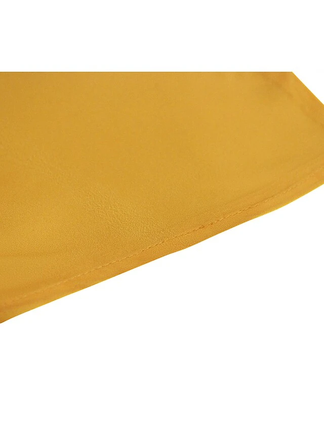 Women's Shift Dress Midi Dress Yellow Orange Khaki Short Sleeve Color Block Patchwork Summer Spring V Neck Hot Loose Fit 2023 S M L XL XXL 3XL 4XL 5XL 4 Women's Shift Dress Midi Dress Yellow Orange Khaki Short Sleeve Color Block Patchwork Summer Spring V Neck Hot Loose Fit 2023 S M L XL XXL 3XL 4XL 5XL - Image 4