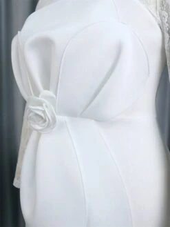 Women's Plus Size Curve Party Dress Lace Dress Bodycon Plain Midi Dress Long Sleeve Lace Bow Crew Neck Fashion Party White Fall Winter XL XXL 3XL 4XL 15 Women's Plus Size Curve Party Dress Lace Dress Bodycon Plain Midi Dress Long Sleeve Lace Bow Crew Neck Fashion Party White Fall Winter XL XXL 3XL 4XL -Casual Print Dress Sales iakvix1694165773056