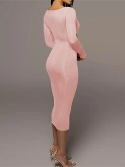 Women's Casual Dress Winter Dress Bodycon Midi Dress Ruched Street Daily Holiday Fashion Streetwear Square Neck Long Sleeve 2023 Regular Fit Black Pink Red Color S M L Size 31 Women's Casual Dress Winter Dress Bodycon Midi Dress Ruched Street Daily Holiday Fashion Streetwear Square Neck Long Sleeve 2023 Regular Fit Black Pink Red Color S M L Size -Casual Print Dress Sales idtbos1692938939960