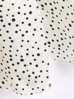 Women's Casual Dress Swing Dress Boho Dress Long Dress Maxi Dress Light Blue Creamy-white Pink Short Sleeve Polka Dot Print Spring Summer V Neck Slim 2023 S M L XL XXL XXXL -Casual Print Dress Sales ihjbhy1679638188899