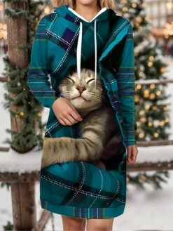 Women's Christmas Dress Hoodie Dress Mini Dress Warm Fashion Outdoor Christmas Holiday Hoodie Print Animal Geometric Loose Fit Wine Navy Blue Blue S M L XL XXL 8 Women's Christmas Dress Hoodie Dress Mini Dress Warm Fashion Outdoor Christmas Holiday Hoodie Print Animal Geometric Loose Fit Wine Navy Blue Blue S M L XL XXL -Casual Print Dress Sales ihxich1697542945885