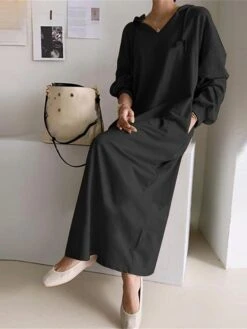 Women's Plus Size Curve Casual Dress Hoodie Dress Solid Color Long Dress Maxi Dress Long Sleeve Pocket Hooded Fashion Outdoor Black Khaki Fall Winter L XL XXL 3XL 4XL 17 Women's Plus Size Curve Casual Dress Hoodie Dress Solid Color Long Dress Maxi Dress Long Sleeve Pocket Hooded Fashion Outdoor Black Khaki Fall Winter L XL XXL 3XL 4XL -Casual Print Dress Sales iiynlu1693970744702