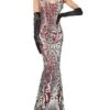 Women's Retro 1920s Sequin Dress Long Dress Maxi Dress Party Halloween Sequins Patchwork Floral Deep U Sleeveless Regular Fit Spring Fall 2023 Red Gold XS S M L