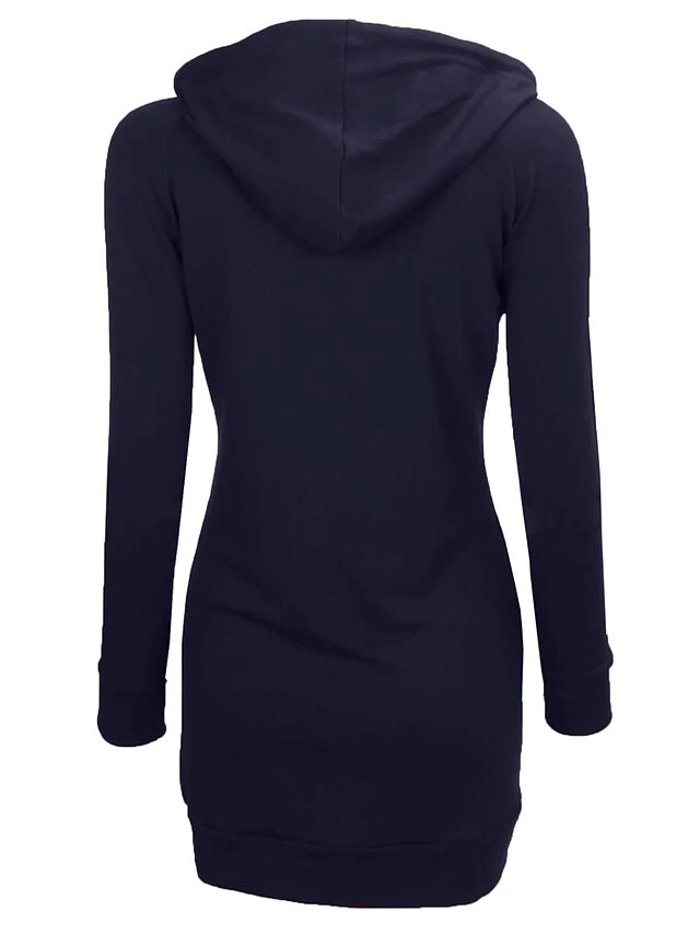Women's Casual Dress Hoodie Dress Winter Dress Mini Dress Pocket Outdoor Daily Going Out Active Fashion Hooded Long Sleeve 2023 Loose Fit Black Red Navy Blue Color S M L XL XXL Size 16 Women's Casual Dress Hoodie Dress Winter Dress Mini Dress Pocket Outdoor Daily Going Out Active Fashion Hooded Long Sleeve 2023 Loose Fit Black Red Navy Blue Color S M L XL XXL Size - Image 16
