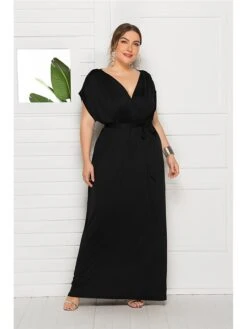 Women's Plus Size Party Dress Solid Color V Neck Short Sleeve Summer Spring Elegant Casual Prom Dress Maxi Long Dress Party Daily Dress 29 Women's Plus Size Party Dress Solid Color V Neck Short Sleeve Summer Spring Elegant Casual Prom Dress Maxi Long Dress Party Daily Dress -Casual Print Dress Sales iskxtw1597046653482