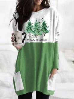 Women's Christmas Casual Dress T Shirt Dress Tee Dress Mini Dress Green Red Gray Long Sleeve Letter Tree Pocket Print Winter Fall Crew Neck Vacation Casual 2022 XXS XS S M L XL XXL 3XL 4XL 6 Women's Christmas Casual Dress T Shirt Dress Tee Dress Mini Dress Green Red Gray Long Sleeve Letter Tree Pocket Print Winter Fall Crew Neck Vacation Casual 2022 XXS XS S M L XL XXL 3XL 4XL -Casual Print Dress Sales ittpaq1667286744232