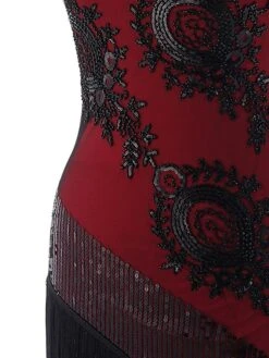 Women's Retro 1920s Fringe Dress Midi Dress Party Halloween Sequins Tassel Fringe Floral Spaghetti Strap Sleeveless Regular Fit Spring Fall 2023 Silver Red S M L XL 18 Women's Retro 1920s Fringe Dress Midi Dress Party Halloween Sequins Tassel Fringe Floral Spaghetti Strap Sleeveless Regular Fit Spring Fall 2023 Silver Red S M L XL -Casual Print Dress Sales iudbku1693206900691