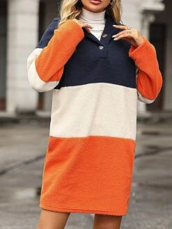 Women's Casual Dress Hoodie Dress Winter Dress Color Block Stripe Patchwork Hooded Mini Dress Active Fashion Daily Date Long Sleeve Regular Fit Orange Fall Autumn S M L XL XXL 13 Women's Casual Dress Hoodie Dress Winter Dress Color Block Stripe Patchwork Hooded Mini Dress Active Fashion Daily Date Long Sleeve Regular Fit Orange Fall Autumn S M L XL XXL -Casual Print Dress Sales iuhlrp1694590445508