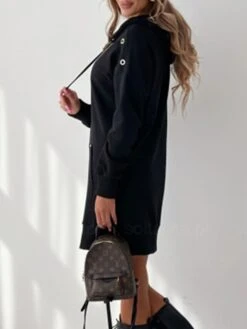 Women's Casual Dress Hoodie Dress Mini Dress Active Daily Outdoor Holiday Vacation Hoodie Pocket Solid Color Loose Fit ArmyGreen Black Blue S M L XL XXL 24 Women's Casual Dress Hoodie Dress Mini Dress Active Daily Outdoor Holiday Vacation Hoodie Pocket Solid Color Loose Fit ArmyGreen Black Blue S M L XL XXL -Casual Print Dress Sales ixmuag1695644522546