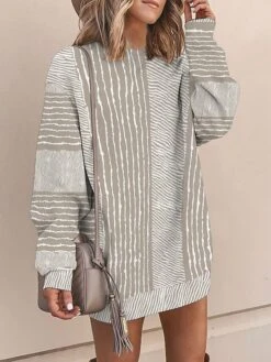 Women's Casual Dress Sweatshirt Dress Mini Dress Warm Fashion Outdoor Vacation Going Out Crew Neck Print Floral Geometric Striped Loose Fit Black Pink Blue S M L XL XXL 9 Women's Casual Dress Sweatshirt Dress Mini Dress Warm Fashion Outdoor Vacation Going Out Crew Neck Print Floral Geometric Striped Loose Fit Black Pink Blue S M L XL XXL -Casual Print Dress Sales jatqbl1694151134404