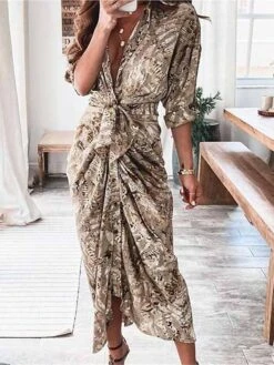 New Release -Casual Print Dress Sales jbrpqz1690275116807