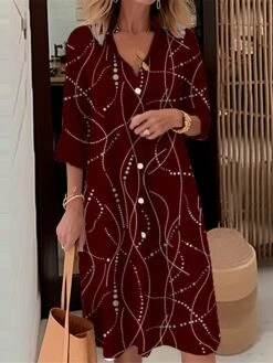 Women's Shirt Dress Casual Dress Midi Dress Outdoor Daily Date Polyester Fashion Modern Shirt Collar Button Pocket Long Sleeve Fall Winter 2023 Loose Fit Black White Wine Floral S M L XL 2XL 8 Women's Shirt Dress Casual Dress Midi Dress Outdoor Daily Date Polyester Fashion Modern Shirt Collar Button Pocket Long Sleeve Fall Winter 2023 Loose Fit Black White Wine Floral S M L XL 2XL -Casual Print Dress Sales jcaymu1695367375325