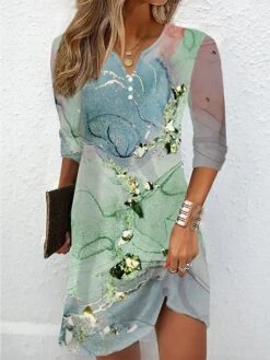 Women's Casual Dress Print Dress Spring Dress Ombre Marble Print Button Print Split Neck Mini Dress Fashion Streetwear Outdoor Daily Long Sleeve Loose Fit Pink Blue Purple Summer Spring S M L XL XXL 7 Women's Casual Dress Print Dress Spring Dress Ombre Marble Print Button Print Split Neck Mini Dress Fashion Streetwear Outdoor Daily Long Sleeve Loose Fit Pink Blue Purple Summer Spring S M L XL XXL -Casual Print Dress Sales jcxpdi1690883794532