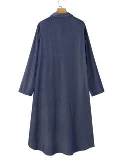 Women's Shirt Dress Casual Dress Midi Dress Outdoor Daily Denim Fashion Modern Shirt Collar Button Pocket Long Sleeve Summer Spring Fall 2023 Loose Fit Black Navy Blue Blue Pure Color S M L XL 2XL 9 Women's Shirt Dress Casual Dress Midi Dress Outdoor Daily Denim Fashion Modern Shirt Collar Button Pocket Long Sleeve Summer Spring Fall 2023 Loose Fit Black Navy Blue Blue Pure Color S M L XL 2XL -Casual Print Dress Sales jfcqrr1689227272513