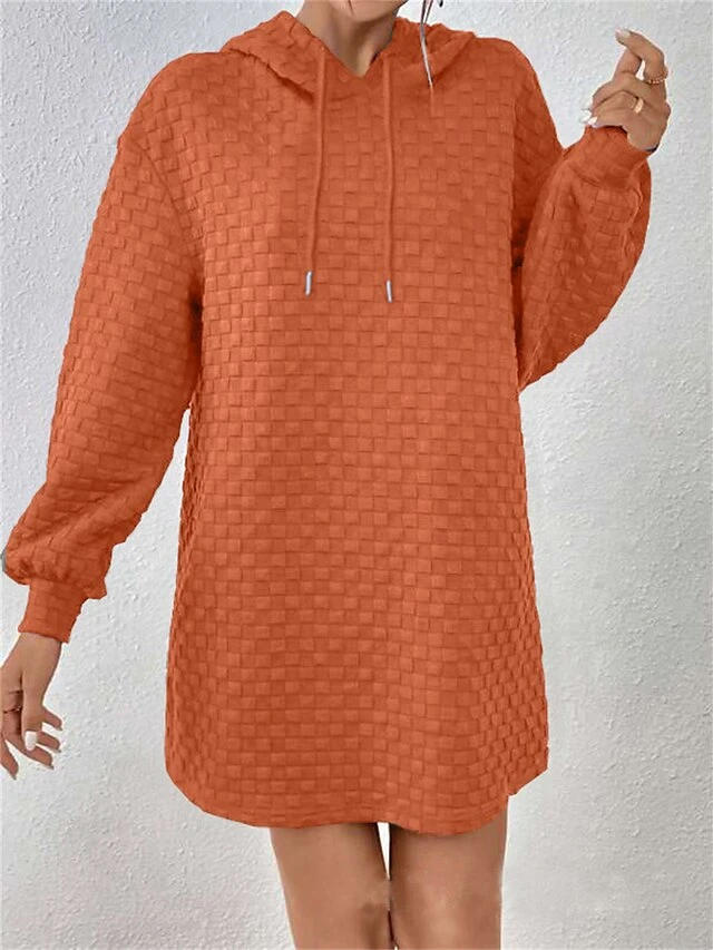 Women's Casual Dress Hoodie Dress Mini Dress Fashion Daily Outdoor Vacation Going Out Hoodie Solid Color Loose Fit Black White Pink S M L XL XXL 10 Women's Casual Dress Hoodie Dress Mini Dress Fashion Daily Outdoor Vacation Going Out Hoodie Solid Color Loose Fit Black White Pink S M L XL XXL - Image 10