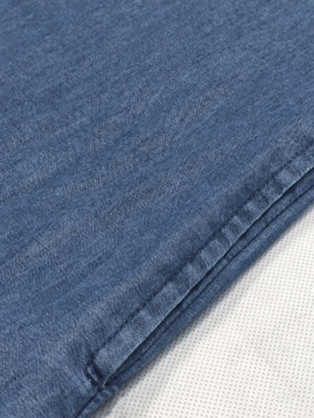 Women's Casual Dress Denim Shirt Dress Maxi Long Dress Denim Fashion Casual Outdoor Daily Vacation Shirt Collar Zipper Pocket Short Sleeve Summer Spring 2023 Loose Fit Blue Plain S M L XL 2XL 7 Women's Casual Dress Denim Shirt Dress Maxi Long Dress Denim Fashion Casual Outdoor Daily Vacation Shirt Collar Zipper Pocket Short Sleeve Summer Spring 2023 Loose Fit Blue Plain S M L XL 2XL - Image 7