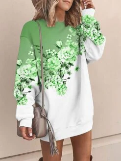 Women's Casual Dress Sweatshirt Dress Mini Dress Warm Fashion Outdoor Vacation Going Out Crew Neck Print Floral Loose Fit Pink Blue Purple S M L XL XXL 8 Women's Casual Dress Sweatshirt Dress Mini Dress Warm Fashion Outdoor Vacation Going Out Crew Neck Print Floral Loose Fit Pink Blue Purple S M L XL XXL -Casual Print Dress Sales joaaqd1694166431796