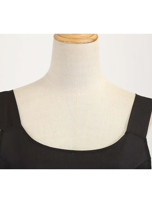 Women's Christmas Midi Dress Black Red Sleeveless Santa Claus Print Spring Summer Spaghetti Strap 2022 S M L XL 2XL 13 Women's Christmas Midi Dress Black Red Sleeveless Santa Claus Print Spring Summer Spaghetti Strap 2022 S M L XL 2XL - Image 13