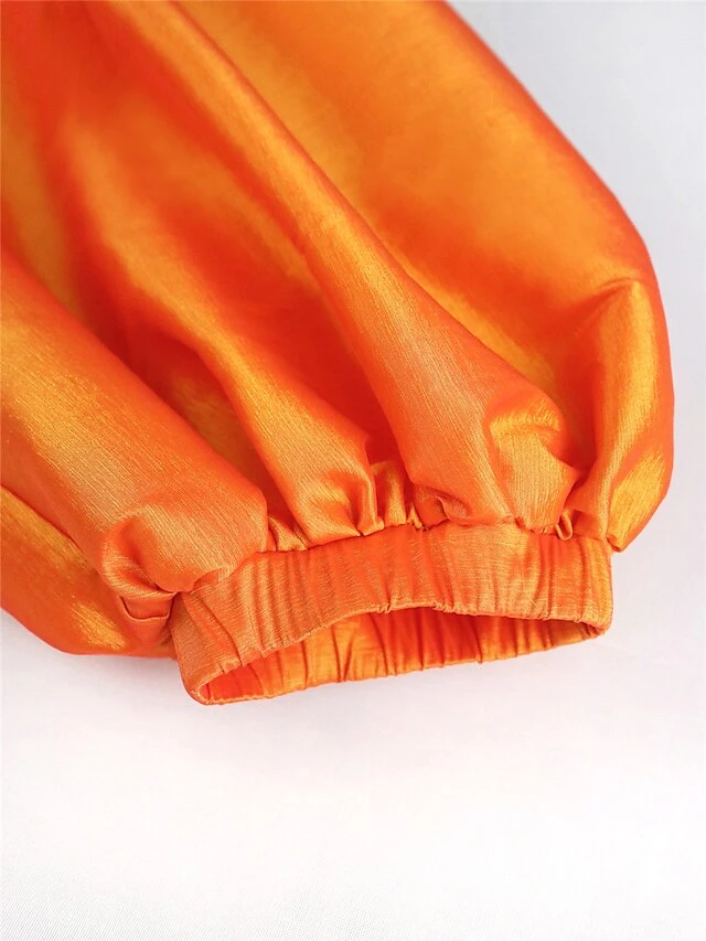 Women‘s Plus Size Curve Party Dress Cocktail Dress Wedding Guest Dress Midi Dress Orange 3/4 Length Sleeve Floral Print Spring Fall Winter Crew Neck Fashion Winter Dress Wedding Guest Vacation 2023 9 Women‘s Plus Size Curve Party Dress Cocktail Dress Wedding Guest Dress Midi Dress Orange 3/4 Length Sleeve Floral Print Spring Fall Winter Crew Neck Fashion Winter Dress Wedding Guest Vacation 2023 - Image 9