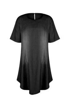 Women‘s Plus Size Curve Denim Dress Casual Dress Shift Dress Gradient Midi Dress Short Sleeve Crew Neck Fashion Daily Black Blue Summer Spring L XL XXL 3XL -Casual Print Dress Sales jyubcr1677490632402