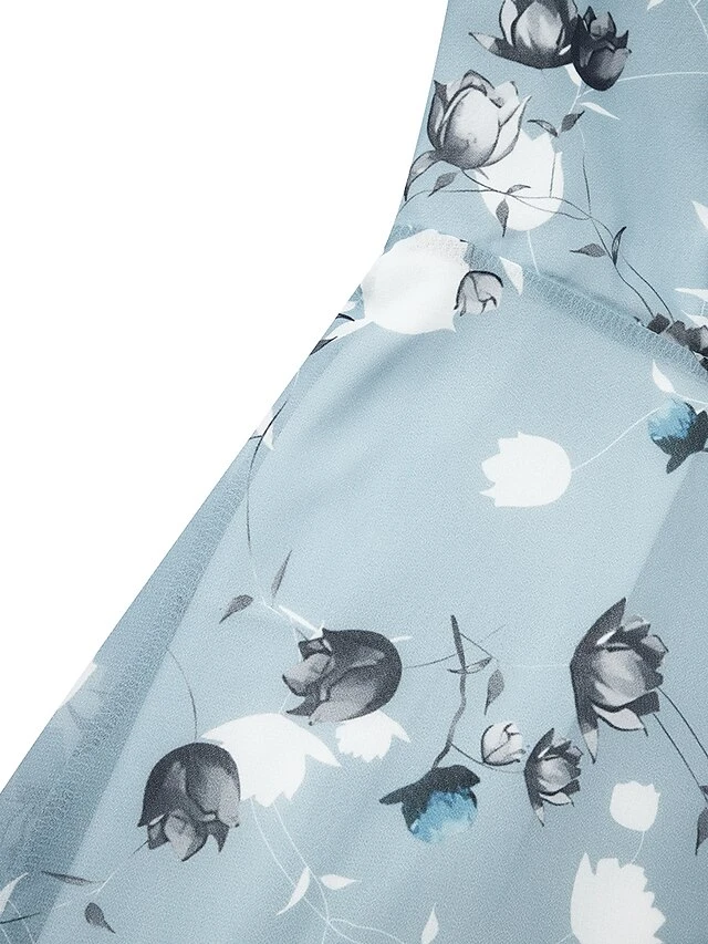 Women's Casual Dress Swing Dress Floral Dress Chiffon Long Dress Maxi Dress Green Blue Light Blue Short Sleeve Floral Ruffle Spring Summer V Neck Fashion Daily Date Vacation 2023 S M L XL XXL 3XL 12 Women's Casual Dress Swing Dress Floral Dress Chiffon Long Dress Maxi Dress Green Blue Light Blue Short Sleeve Floral Ruffle Spring Summer V Neck Fashion Daily Date Vacation 2023 S M L XL XXL 3XL - Image 12