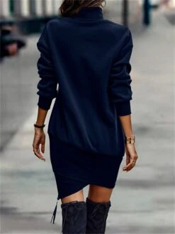 Women's Casual Dress Sweatshirt Dress Winter Dress Mini Dress Asymmetrical Outdoor Street Daily Fashion Streetwear Stand Collar Long Sleeve 2023 Loose Fit Black Wine Army Green Color S M L XL XXL Size 20 Women's Casual Dress Sweatshirt Dress Winter Dress Mini Dress Asymmetrical Outdoor Street Daily Fashion Streetwear Stand Collar Long Sleeve 2023 Loose Fit Black Wine Army Green Color S M L XL XXL Size -Casual Print Dress Sales kccfxd1693559005824