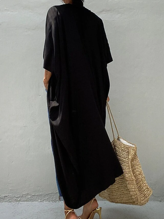 Women's Swimwear Cover Up Beach Top Normal Swimsuit Lace Up Pleated UV Protection Pure Color Black White Red Royal Blue Beige V Wire Bathing Suits New Vacation Holiday 15 Women's Swimwear Cover Up Beach Top Normal Swimsuit Lace Up Pleated UV Protection Pure Color Black White Red Royal Blue Beige V Wire Bathing Suits New Vacation Holiday - Image 15