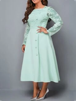 Women‘s Plus Size Curve Party Dress Pure Color Square Neck Long Sleeve Winter Fall Fashion Elegant Formal Midi Dress Party Evening Party Dress 16 Women‘s Plus Size Curve Party Dress Pure Color Square Neck Long Sleeve Winter Fall Fashion Elegant Formal Midi Dress Party Evening Party Dress -Casual Print Dress Sales kdqdpq1670211987254