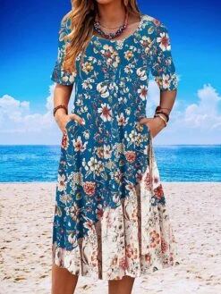 Women's Casual Dress Summer Dress Print Dress Floral Geometric Pocket Print Crew Neck Midi Dress Fashion Mature Outdoor Daily Short Sleeve Loose Fit Black White Red Summer Spring S M L XL XXL 19 Women's Casual Dress Summer Dress Print Dress Floral Geometric Pocket Print Crew Neck Midi Dress Fashion Mature Outdoor Daily Short Sleeve Loose Fit Black White Red Summer Spring S M L XL XXL -Casual Print Dress Sales kfeuzi1679393345255