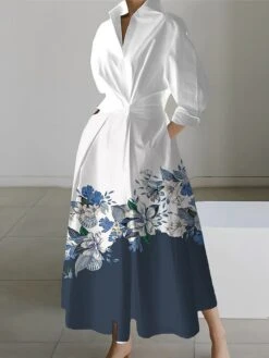 Women's Shirt Dress Casual Dress Swing Dress Maxi Long Dress Outdoor Office Daily Polyester Fashion Modern Shirt Collar Button Pocket Long Sleeve Spring Fall Winter 2023 Loose Fit ArmyGreen Black 10 Women's Shirt Dress Casual Dress Swing Dress Maxi Long Dress Outdoor Office Daily Polyester Fashion Modern Shirt Collar Button Pocket Long Sleeve Spring Fall Winter 2023 Loose Fit ArmyGreen Black -Casual Print Dress Sales kjvfpi1691648627141