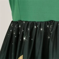 Women's Christmas Party Dress Swing DressKnee Length Dress Green Wine Dark Green Red Black Long Sleeve Santa Claus Elk Snowman Print Fall Winter V Neck Vintage Party Elegant Party 2022 S M L XL XXL -Casual Print Dress Sales kkpfye1665475515692