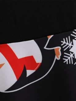 Women's Christmas Casual Dress Swing Dress Midi Dress Black Short Sleeve Santa Claus Snowman Snowflake Lace Winter Fall Crew Neck Vintage Elegant Casual 2022 S M L XL 2XL 3XL / Black Dress 7 Women's Christmas Casual Dress Swing Dress Midi Dress Black Short Sleeve Santa Claus Snowman Snowflake Lace Winter Fall Crew Neck Vintage Elegant Casual 2022 S M L XL 2XL 3XL / Black Dress -Casual Print Dress Sales kokusq1666430372950