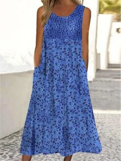 Women's Casual Dress Tank Dress Summer Dress Floral Ditsy Floral Pocket Print Crew Neck Midi Dress Active Fashion Outdoor Daily Sleeveless Regular Fit White Wine Red Summer Spring S M L XL XXL 9 Women's Casual Dress Tank Dress Summer Dress Floral Ditsy Floral Pocket Print Crew Neck Midi Dress Active Fashion Outdoor Daily Sleeveless Regular Fit White Wine Red Summer Spring S M L XL XXL -Casual Print Dress Sales ktuwqc1689073137315