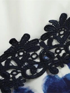 Women‘s Plus Size Curve Work Dress Floral Crew Neck Print 3/4 Length Sleeve Spring Fall Elegant Casual Midi Dress Formal Work Dress -Casual Print Dress Sales ktvbmm1630916629535