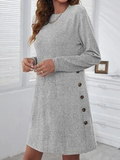 Women's Casual Dress Sweatshirt Dress Winter Dress Mini Dress Button Outdoor Daily Going Out Active Fashion Crew Neck Long Sleeve 2023 Loose Fit Black Pink Gray Color S M L XL XXL Size 23 Women's Casual Dress Sweatshirt Dress Winter Dress Mini Dress Button Outdoor Daily Going Out Active Fashion Crew Neck Long Sleeve 2023 Loose Fit Black Pink Gray Color S M L XL XXL Size -Casual Print Dress Sales kxpebl1693558762566