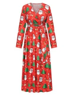 Women's Christmas Casual Dress Sheath Dress Light Pink Green Black Long Sleeve With Belt Winter Fall Autumn V Neck 2022 S M L XL 2XL