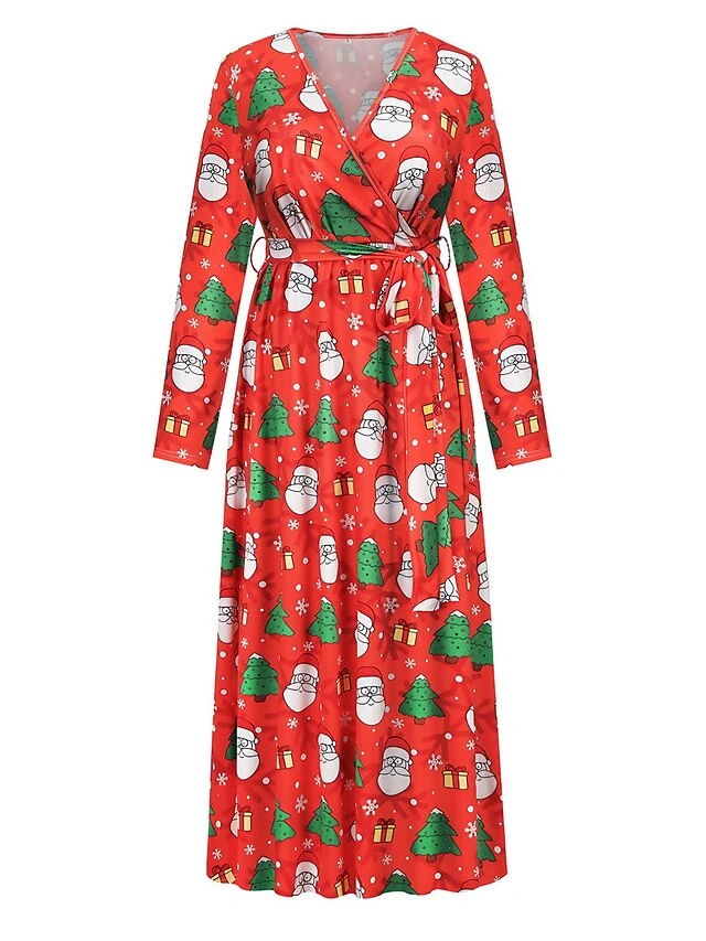 Women's Christmas Casual Dress Sheath Dress Light Pink Green Black Long Sleeve With Belt Winter Fall Autumn V Neck 2022 S M L XL 2XL 1 Women's Christmas Casual Dress Sheath Dress Light Pink Green Black Long Sleeve With Belt Winter Fall Autumn V Neck 2022 S M L XL 2XL