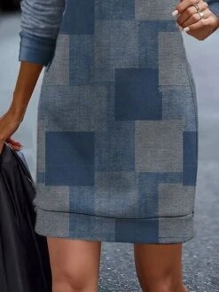 Women's Casual Dress Sweatshirt Dress Mini Dress Fashion Daily Outdoor Vacation Going Out V Neck Print Geometric Loose Fit Blue S M L XL XXL 5 Women's Casual Dress Sweatshirt Dress Mini Dress Fashion Daily Outdoor Vacation Going Out V Neck Print Geometric Loose Fit Blue S M L XL XXL -Casual Print Dress Sales lbutwt1696732032445
