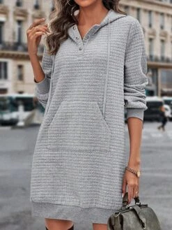 Women's Casual Dress Hoodie Dress Plain Dress Mini Dress Pocket Daily Date Going Out Fashion Basic Hooded Long Sleeve 2023 Loose Fit Light Grey Color S M L XL XXL Size 7 Women's Casual Dress Hoodie Dress Plain Dress Mini Dress Pocket Daily Date Going Out Fashion Basic Hooded Long Sleeve 2023 Loose Fit Light Grey Color S M L XL XXL Size -Casual Print Dress Sales lgcqne1692959228466