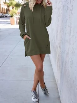 Women's Casual Dress Hoodie Dress Mini Dress Fashion Daily Outdoor Vacation Going Out Hoodie Print Pure Color Loose Fit Pink Khaki Army Green S M L XL 15 Women's Casual Dress Hoodie Dress Mini Dress Fashion Daily Outdoor Vacation Going Out Hoodie Print Pure Color Loose Fit Pink Khaki Army Green S M L XL -Casual Print Dress Sales licaiz1695024146098