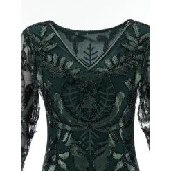 Women's Retro 1920s Sequin Dress Midi Dress Party Halloween Sequins Patchwork Leaf V Neck Long Sleeve Regular Fit Spring Fall 2023 Black Gold S M L XL 14 Women's Retro 1920s Sequin Dress Midi Dress Party Halloween Sequins Patchwork Leaf V Neck Long Sleeve Regular Fit Spring Fall 2023 Black Gold S M L XL -Casual Print Dress Sales lirzxr1692616080183