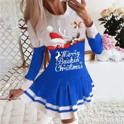 Women's Christmas Swing Dress Blue Red Black Long Sleeve Letter Santa Claus Elk Pleated Print Winter Fall Crew Neck Stylish Romantic Fall Dress Loose Fit 2022 S M L XL XXL / Winter Dress 14 Women's Christmas Swing Dress Blue Red Black Long Sleeve Letter Santa Claus Elk Pleated Print Winter Fall Crew Neck Stylish Romantic Fall Dress Loose Fit 2022 S M L XL XXL / Winter Dress -Casual Print Dress Sales ljnwvq1665745382338